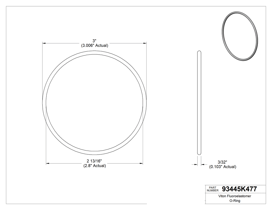 Technical drawing - 93445K477